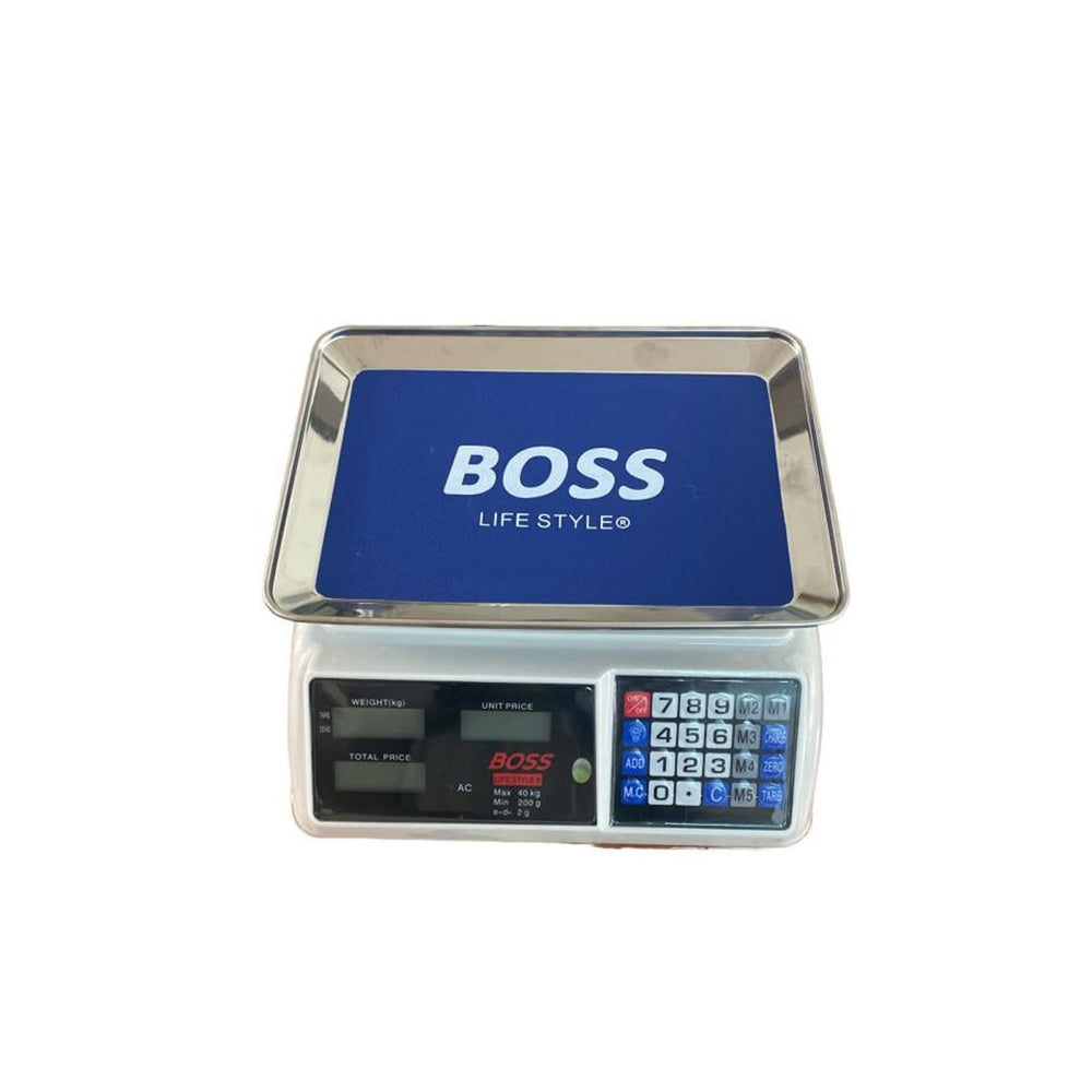 ميزان ديجيتال 40 كجم BOSS – شاشة LCD دقيقة