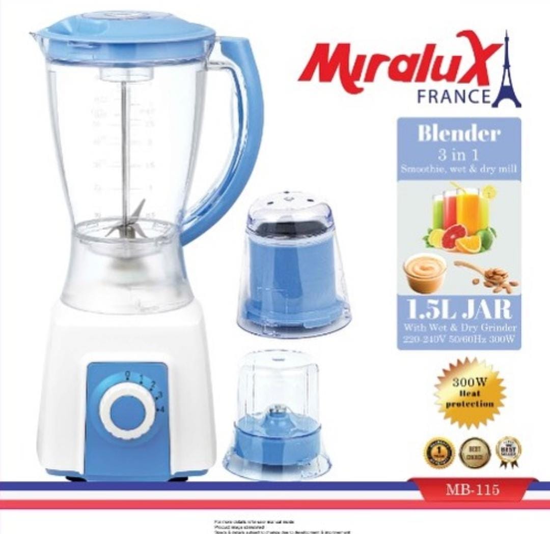 خلاط ميرا لوكس MB-115 – 3 في 1