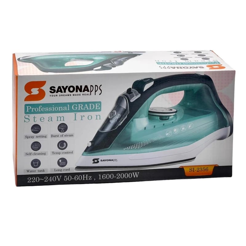 Sayona Steam Iron Model SL-2356
 Vertical evaporation facilities