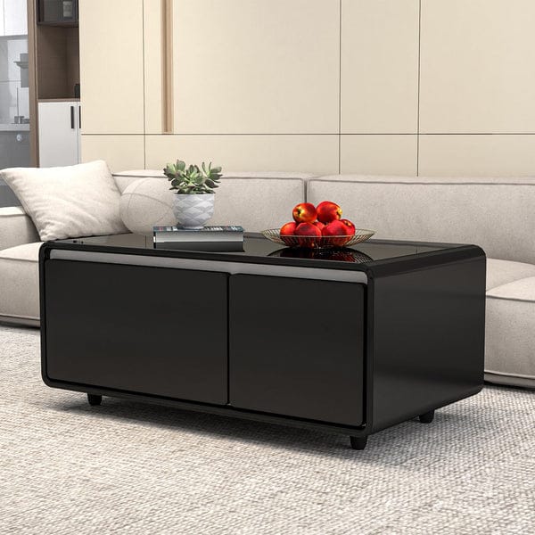 LIVTAB Smart Coffee Table with Built-in Refrigerator.
