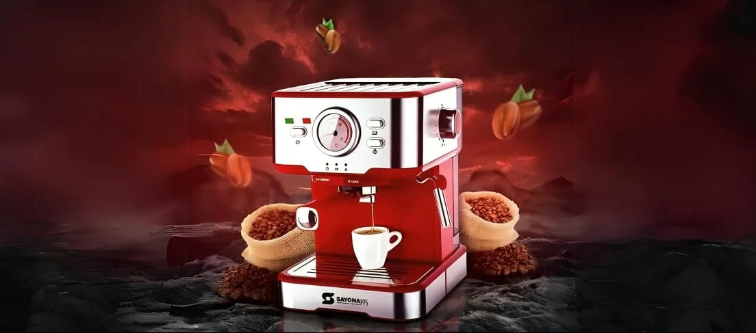 ماكينة قهوة إسبريسو – ضغط 20 بار – تصميم إيطالي