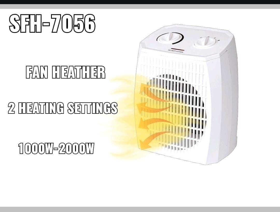 سخان مروحة عمودي من Goldair، طراز SFH-7056، بقدرة 2000 واط.