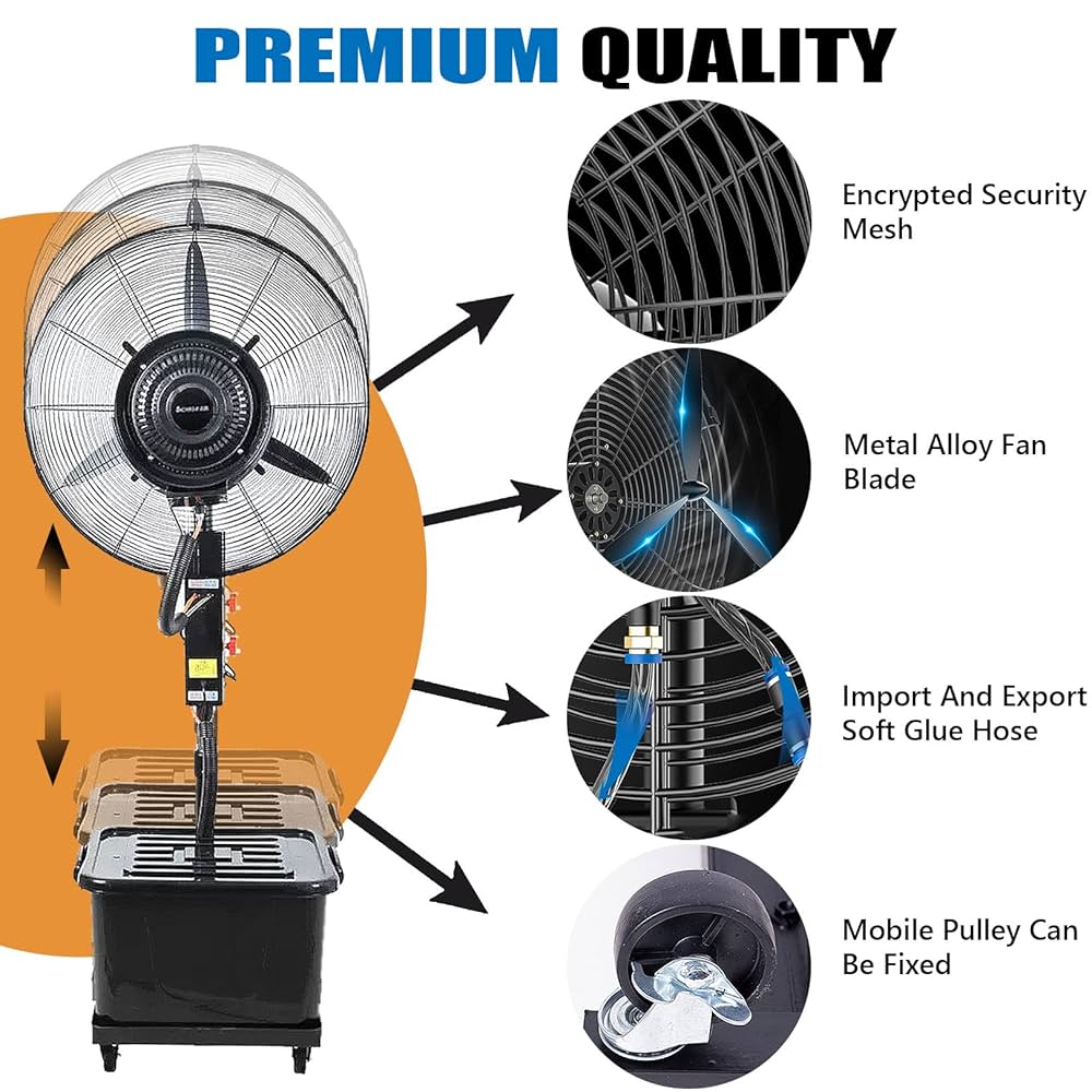 مروحة الضباب الصناعية