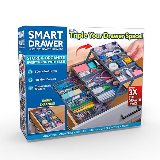 منظم ادراج ذكي قابل للطي من 2/3 طبقات من كوينكري