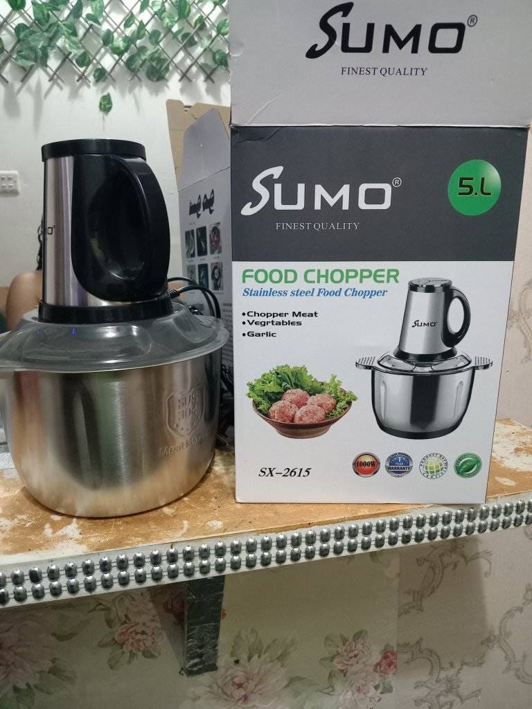 كبة باور شيف 5 لتر – مفرمة لحوم ستانلس ستيل  Sumo