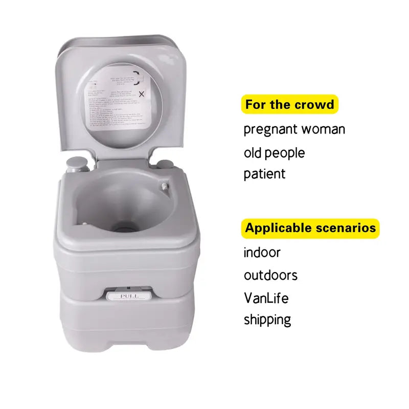 مرحاض محمول للسيارات الترفيهية 20 لتر