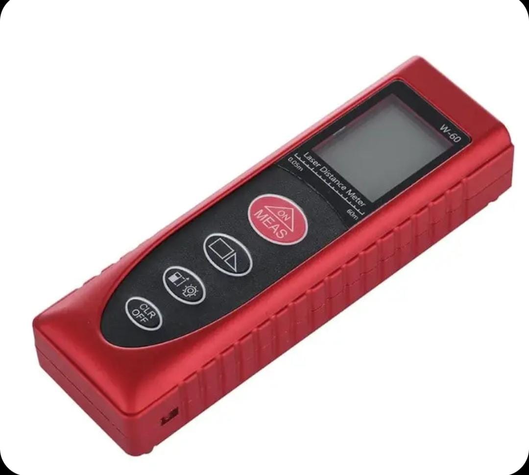 مقياس مسافة ليزر مع شاشة LCD